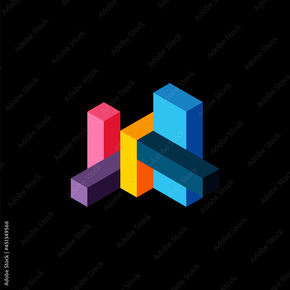 Poster abstract background. 3d cubes, cubic elements and blocks. techno or business concept for wallpaper, 