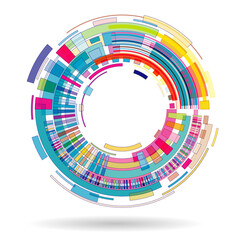 Fototapeta premium abstract background with circles