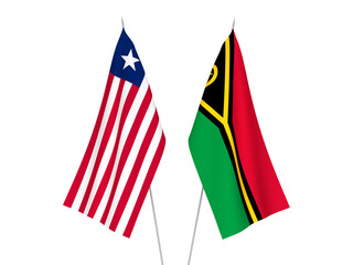 Republic of Vanuatu and Liberia flags