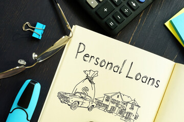 Personal Loans are shown on the business photo using the text