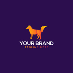 Fox Animal Gradient Brand For Company