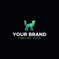 Fox Animal Gradient Brand For Company