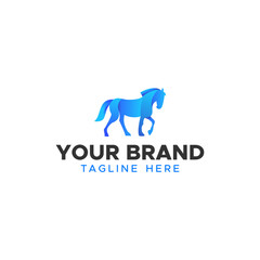 Horse Animal Gradient Brand For Company