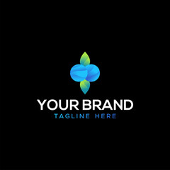 Blueberry Fruit Gradient Brand For Company