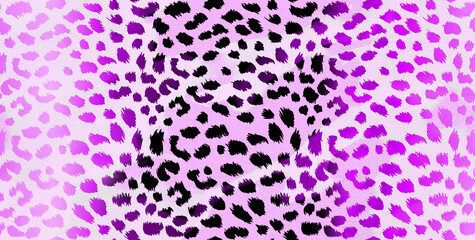 Brush Cheetah Leopard Animal Dots Color Grade Detailed Background Seamless Pattern with Trendy Fashion Colors Compatible for Textile Allover Print And Wrapping Paper