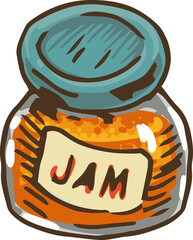 Orange Jam in a Jar