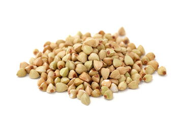 Buckwheat isolated on white background
