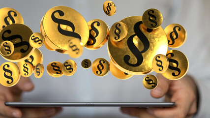 Labor Law Lawyer Legal Business Internet Technology Concept