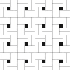 Moroccan zellige tiles. Black minimal and repeated squared tiles.