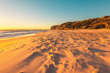 Blanche Point, Maslin Beach at winter sunset, Fleurieu Peninsula, South Australia