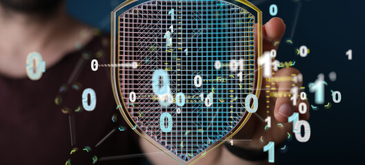 Cybersecurity and information or network protection. Future technology web