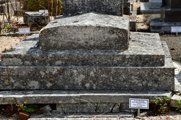 Fresne l Archeveque; France - june 24 2021 : cemetery