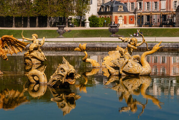 Ogrody pałacu Wersalskiego - Paryż, Francja - obrazy, fototapety, plakaty