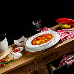 Delicious Hungarian-style goulash soup