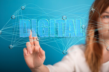 Big data and artificial intelligence concept. Machine learning and cyber mind domination