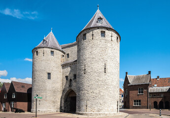 Fototapeta na wymiar The Prison Gate in Bergen op Zoom, Noord-Brabant province, The Netherlands