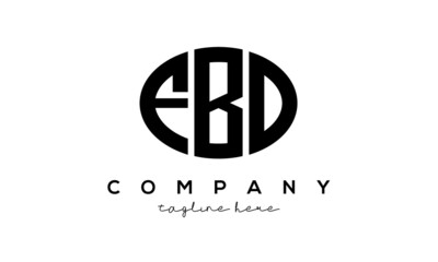 FBD three Letters creative circle logo design