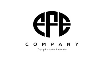 FFE three Letters creative circle logo design