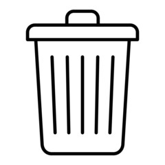 Remove Vector Outline Icon Isolated On White Background