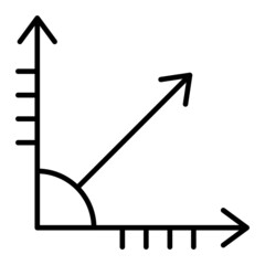 Algebra Vector Outline Icon Isolated On White Background