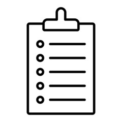 Medical Record Vector Outline Icon Isolated On White Background