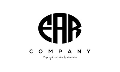 FAR three Letters creative circle logo design