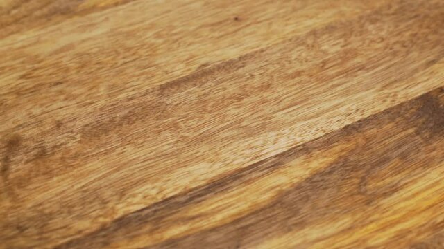 Beautiful Mango Wood Background, Wood Structure, Macro, Rotation, Isolated, Close-up.