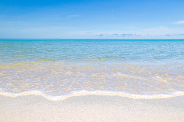 sand beach and blue sky