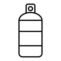 Spray Vector Outline Icon Isolated On White Background