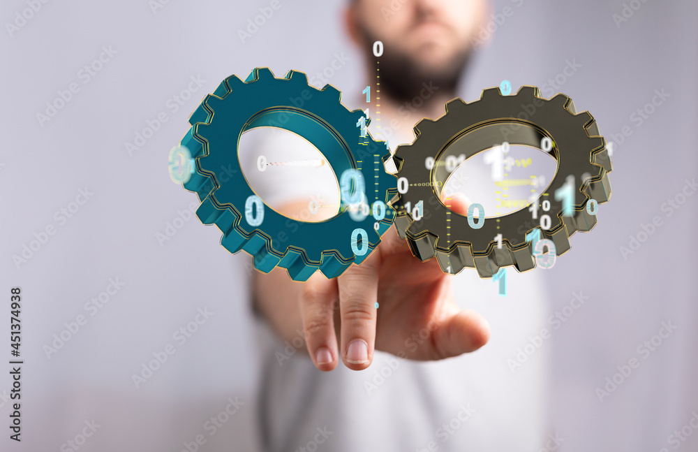 Aufkleber engineering and design image gears