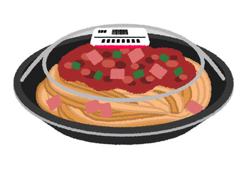 コンビニパスタのイラスト