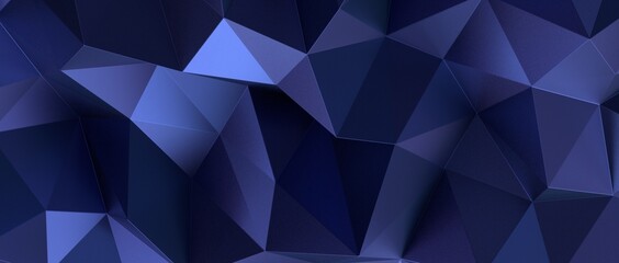 3D Illustration Geometric, Polygon, Line,Triangle pattern shape with molecule structure. Polygonal with blue background