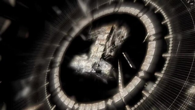 Special cinema countdown motion graphics.Countdown Classic Circle Number 5-0