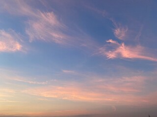 sunset in the sky