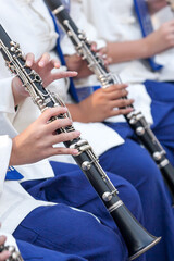 Fototapeta premium Youth orchestra performs in a music festival.