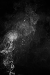 movement of smoke on black background, smoke background, abstract smoke on black background