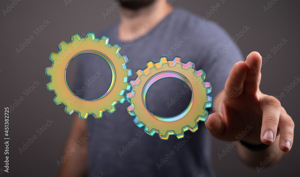 Poster engineering and design image gears