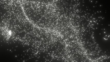 粒子 流れ 宇宙 パーティクル 白 [別Verあり]