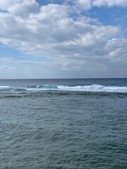 Waves on the surface of the sea