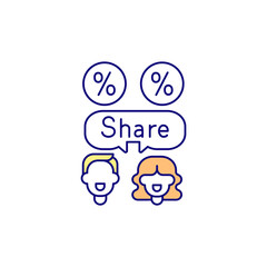 Benefits of gamification RGB color icon. Encouragement and engagement of clients. Customers retention. Customers experience. Isolated vector illustration. Simple filled line drawing