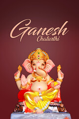 Lord ganesha sclupture, Indian ganesh festival