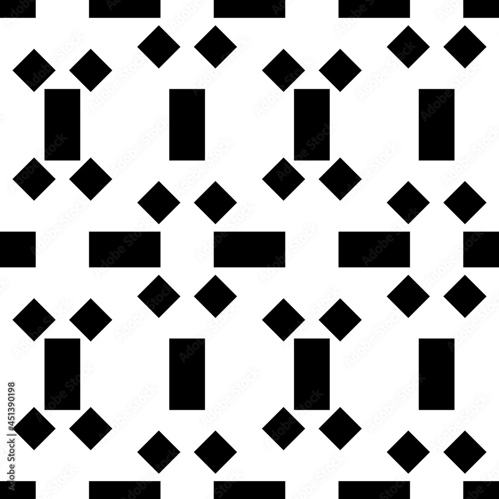 Poster squares and rectangles. vector black geometric shapes.