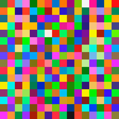 Pixel colorful sample. Different color squares or pixels.