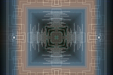 Technology concept, abstract illustration background	