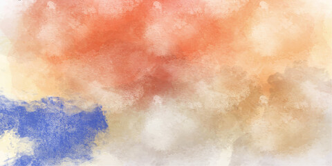 Vintage fade rose old paper with yellow watercolor cloudy stains, girly spilled colored background