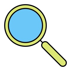 Vector Search Filled Outline Icon Design