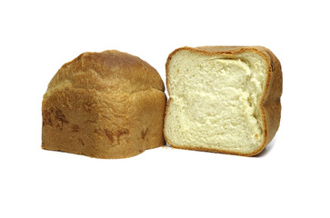 fresh bread, isolated on a white background