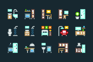 Room Vector Icons