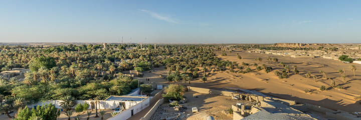 Panorama view Faya city Oasis, Chad, Africa