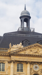Fototapeta na wymiar Place de la Bourse, Bordeaux, Janvier 2021
